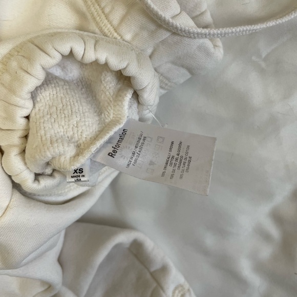 Reformation White Sweatpants Size XS - Picture 7 of 10